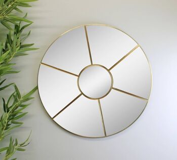 Miroir style fenêtre ronde, 50 cm 2