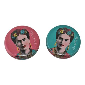 Lot de 2 miroirs compacts Frida Kahlo Design 1