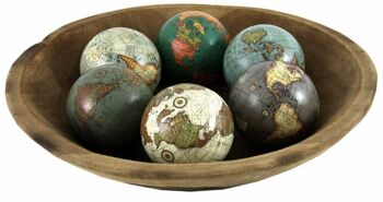 Ensemble de 6 globes décoratifs de 3 pouces en couleurs assorties 2