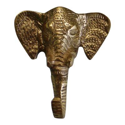 Piccolo Elefante in Metallo, Gancio Appendiabiti Singolo