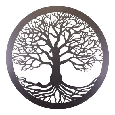 Tree Of Life Silver Metal Wall Decor