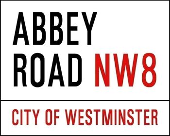 Plaque en Métal Vintage - Abbey Road, London Street Sign 1