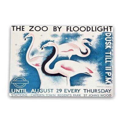 Plaque en Métal Vintage - Métro de Londres, Visitez le Zoo