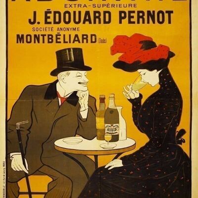 Plaque Métal Vintage - Publicité Rétro - Absinthe