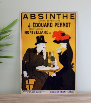 Plaque Métal Vintage - Publicité Rétro - Absinthe 2