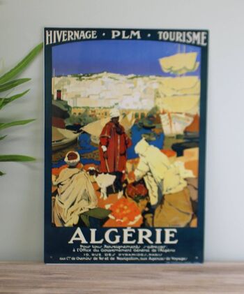 Enseigne Métal Vintage - Publicité Rétro - Algérie Tourisme 2