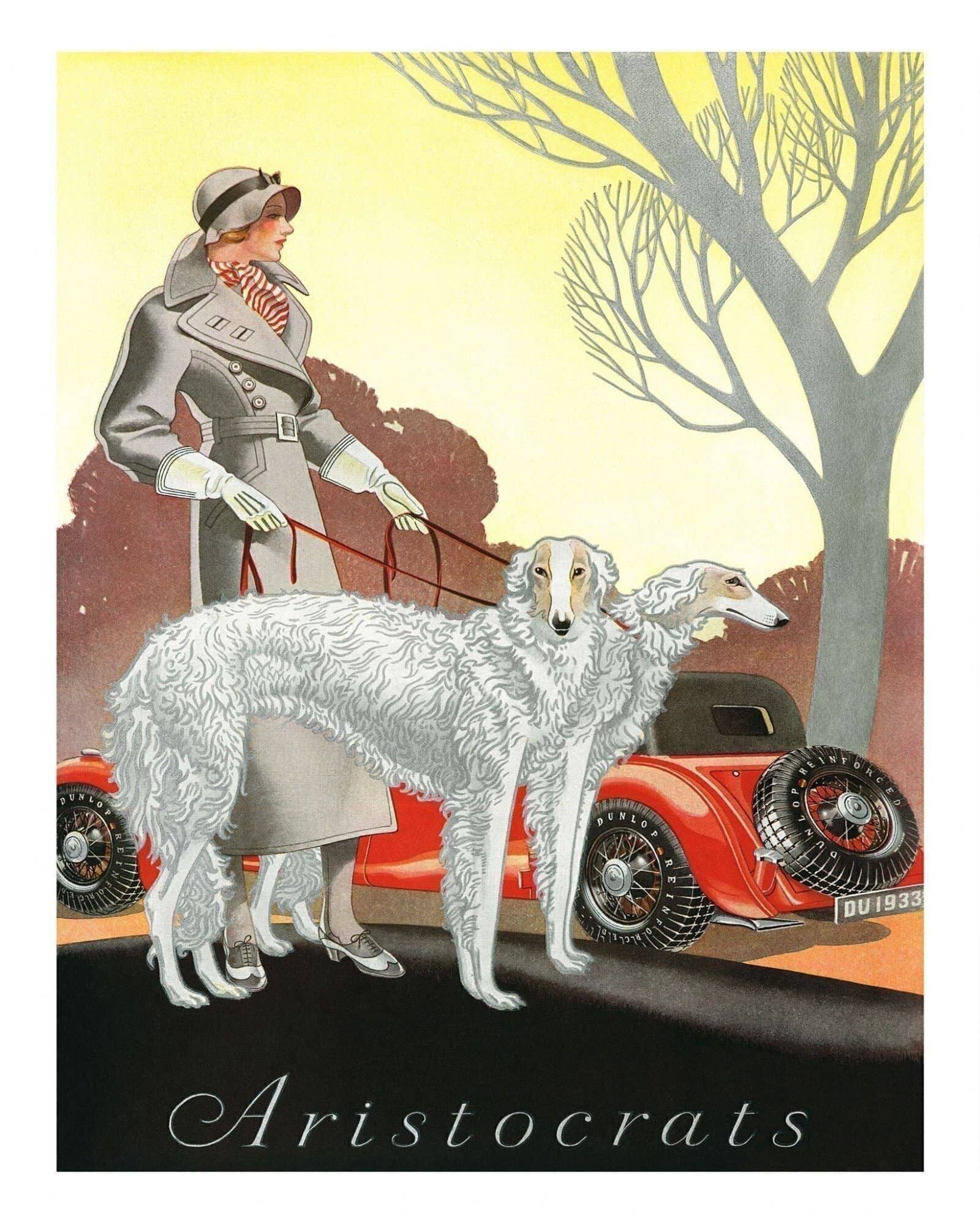 Cartello in metallo vintage - Arte retrò - Aristocratici