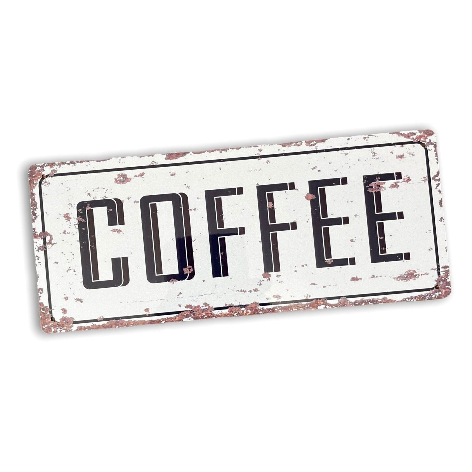 Cartello in metallo vintage - Cartello da parete caffè retrò