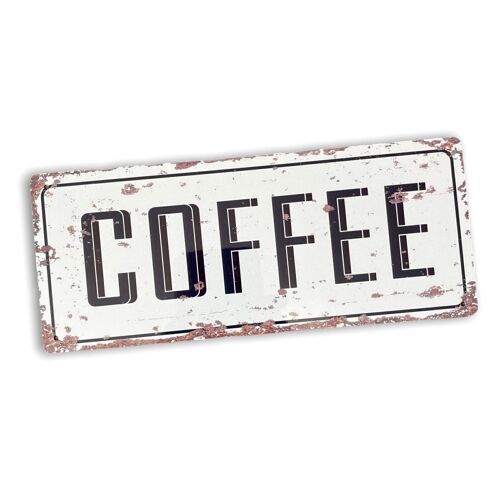 Vintage Metal Sign - Retro Coffee Wall Sign