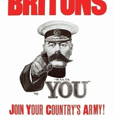 Plaque en métal vintage - propagande rétro - rejoignez l'armée de votre pays