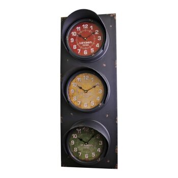 Horloge de feux tricolores de style vintage, 83 cm 1