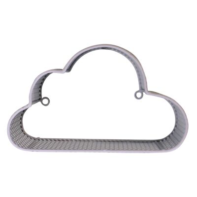 White Metal Cloud Shelf, Small