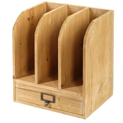 Wooden Files with Drawer 30 x 23 x 35 cm