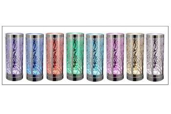 Woodland Design Lampe LED à changement de couleur et diffuseur d'arômes en argent 3