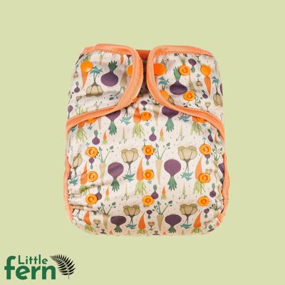 Flexi Fern  Veggie Patch Nappy and Day Booster