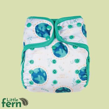 Flexi Fern We Love Our Earth Nappy and Day Booster
