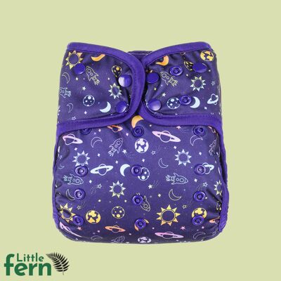 Flexi Fern  Space Race Nappy and Day Booster