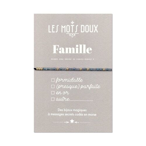 Bracelet code morse Famille à cocher