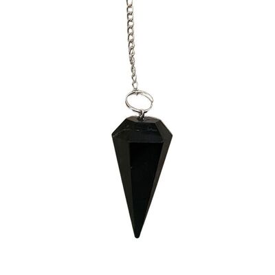 Pendule avec Chaîne, Tourmaline Noire