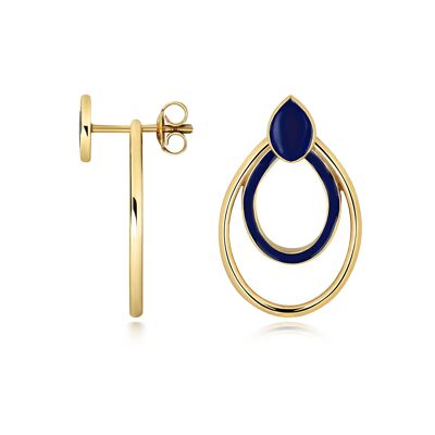 Apple Pip Stud Earrings, Gold