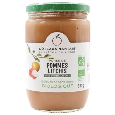 Purée de pommes litchis Bio - 630g AB