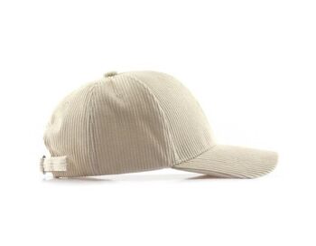 Legend Cap Basic - eindbaas - Corduroy - Blanc 3