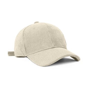 Legend Cap Basic - eindbaas - Corduroy - Blanc 4