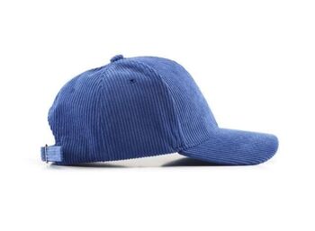 Legend Cap Basic - eindbaas - Velours côtelé - Bleu 3