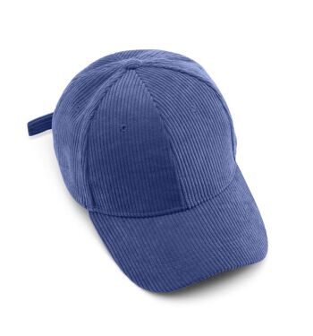 Legend Cap Basic - eindbaas - Velours côtelé - Bleu 5