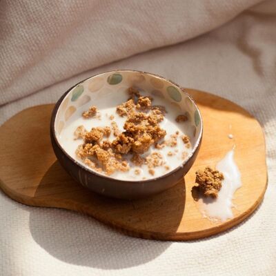 Oat Crunch Granola With Coconut Cream