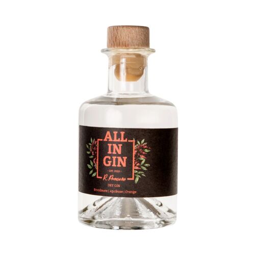 ALL IN GIN - 200ml mit Brombeere, Aprikose & Orange Schwarzwald Dry Gin