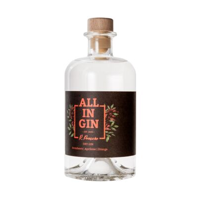 ALL IN GIN - 500ml mit Brombeere, Aprikose & Orange Schwarzwald Dry Gin