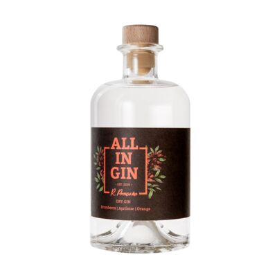 ALL IN GIN - 500ml con mora, albaricoque y naranja Black Forest Dry Gin