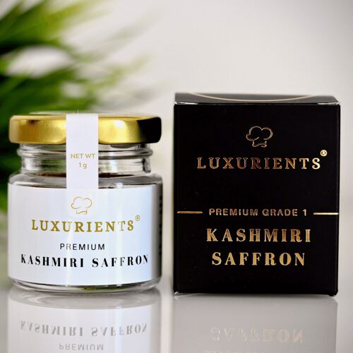 Luxurients Saffron - Premium Kashmiri Saffron - 1 gram