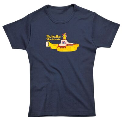 Yellow submarine skinny fit ladies t-shirt