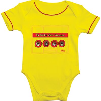 Yellow submarine portholes bodysuit