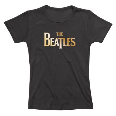 Beatles Gold Foil Ladies Fitted T-Shirt