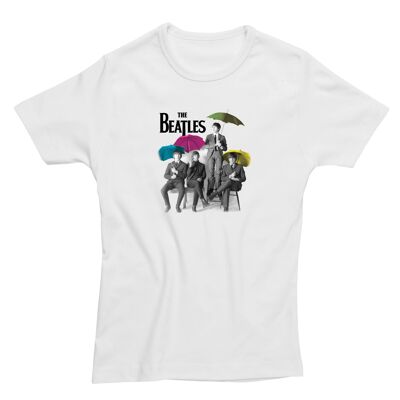 Beatles Umbrella Skinny Fit Ladies T-Shirt