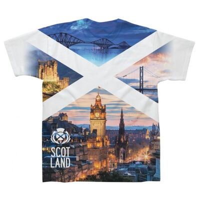 Scotland Photo Montage Sublimation T-Shirt