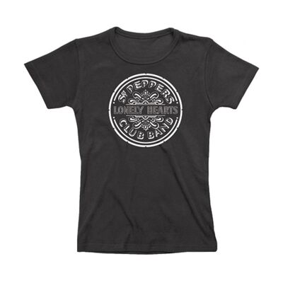 Sgt Pepper Mono Ladies Fitted T-Shirt