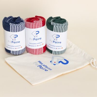 Coffret Chaussettes Anywhere court 36-40