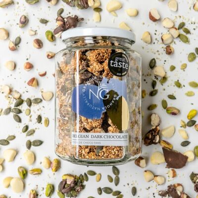Granola al cioccolato fondente belga Naturally Granola - Granola al cioccolato premium (300 g)
