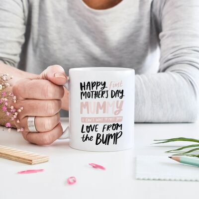 Happy Mother's Day From The Bump Mug Geschenk für werdende Mamas
