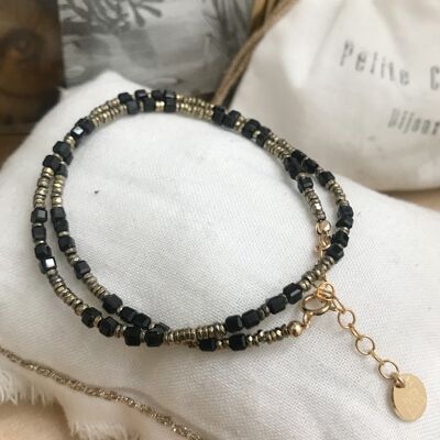 BRACELET Roman Double Onyx