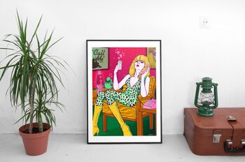 Appelez-moi, un hommage à Blondie Debbie Harry Gicleé Art Print - Rockstar, culture pop, Kermit la grenouille, illustration 4
