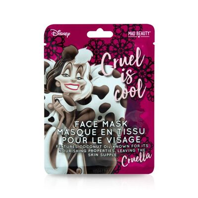 Mascarilla Facial Revitalizante Cruella / Aceite de coco. Disney Villanas.