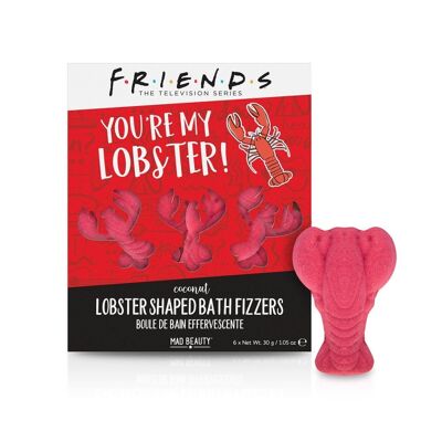 Bombas efervescentes de baño friends. Aroma a coco. You´re my lobster! Warner Bros.