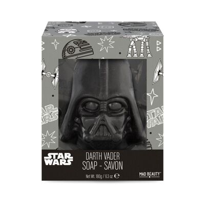Jabón con Colgador Diseño Darth Vader Star Wars / Aroma Natural a Madera de Cedro Negro.