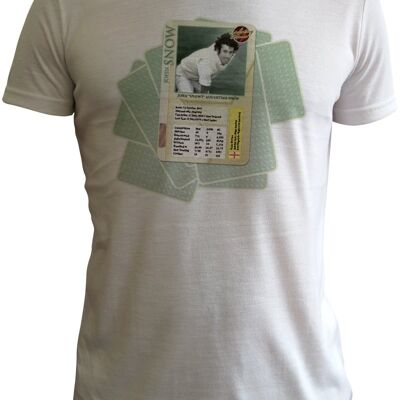 Cricket Heroes T shirts (John Snow) T shirts by Guy Pendlebury