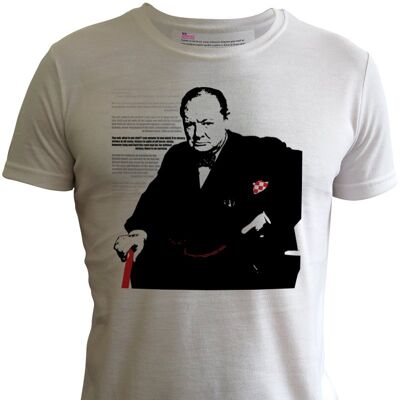 Churchill (our aim) t shirt by Lee Frangiamore